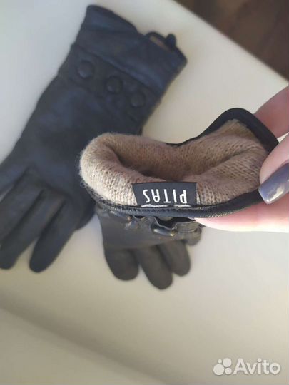 Перчатки кожаные женские новые