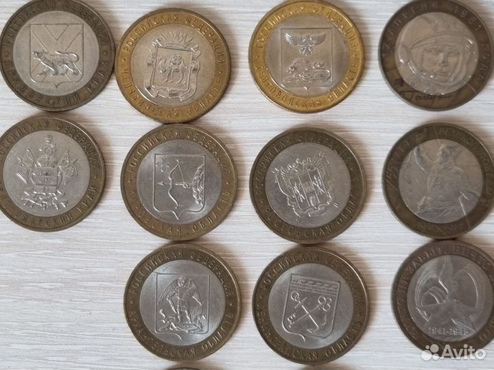 Коллекционные юбилейные монеты биметалл 2000-2015г