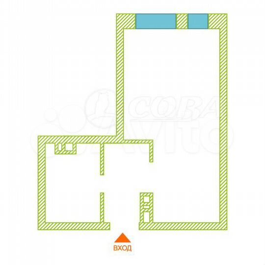 Квартира-студия, 25,7 м², 5/12 эт.