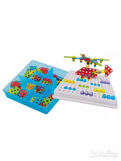 Конструктор мозайка 4 в 1, 189 деталей