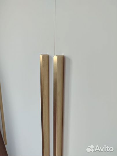 Ручки для шкафа 80см Золото