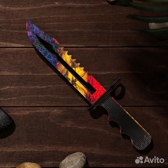 Деревянный штык нож М9. Мраморный градиент