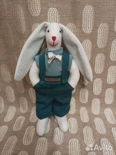 Мягкая игрушка заяц ручной работы