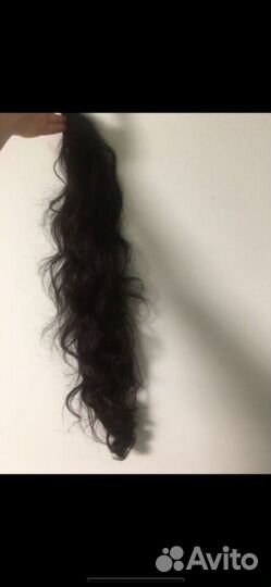 Хвост из натуральных волос 70 см
