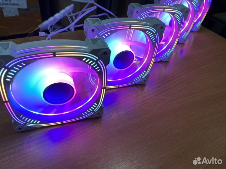 Вентиляторы для пк 120мм RGB (белый)
