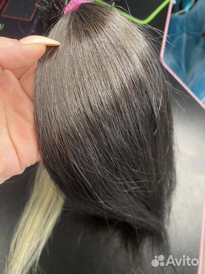 Волосы для наращивания 60 см бу натуральные