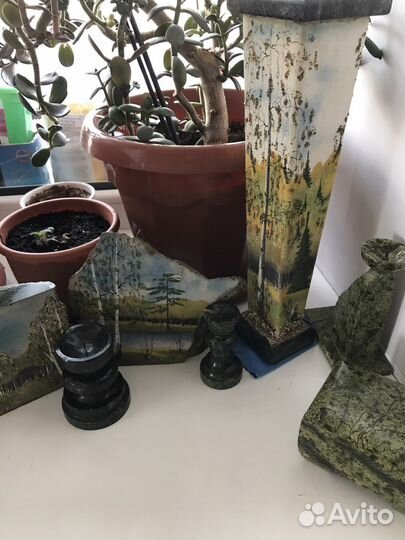 Каменная ваза шкатулка