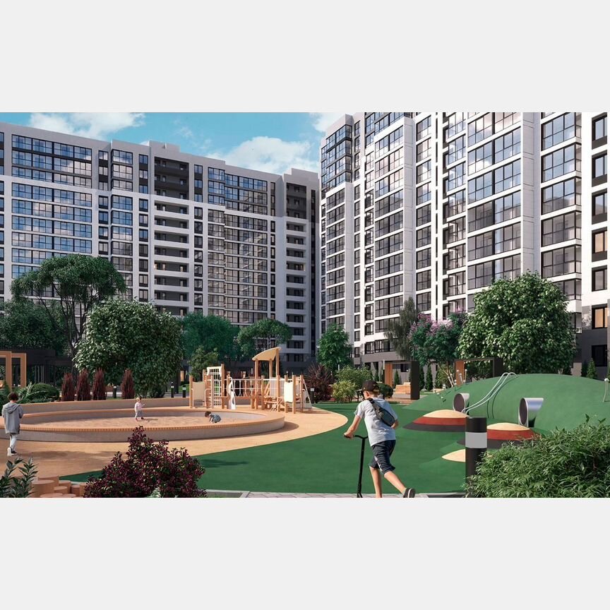 2-к. квартира, 54,3 м², 1/16 эт.