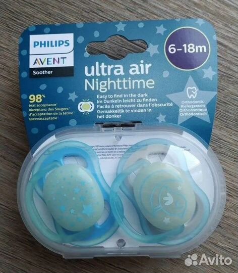 Соска пустышка силиконовая, Avent Philips