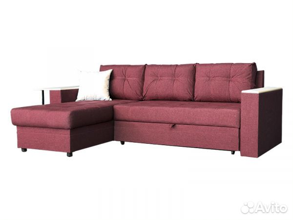 Угловой диван с баром Атлант (грей)