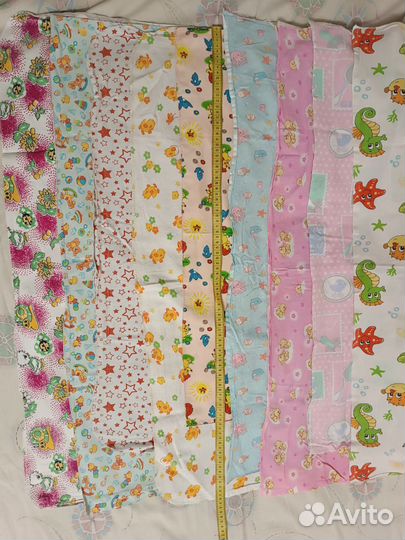 Фланелевые и хлопковые пеленки детские