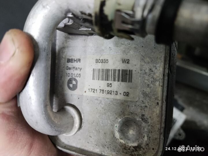 Теплообменник масляного фильтра bmw 5 e60/e61