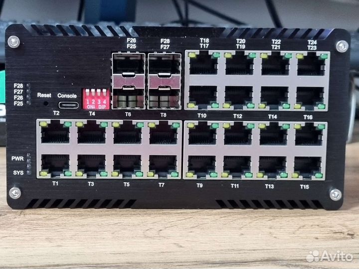 Коммутатор Managed Industrial L2+ 24-Port PoE+