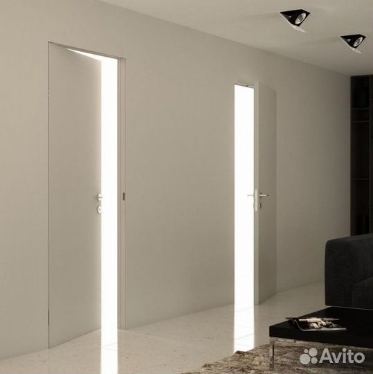 Скрытые двери под отделку