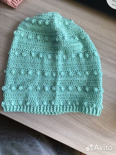 Шапка женская вязаная ручная работа