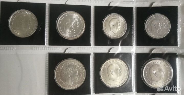 Юбилейные монеты серебро Дания