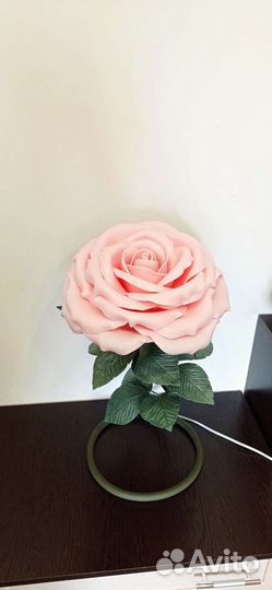 Ночник настольный роза