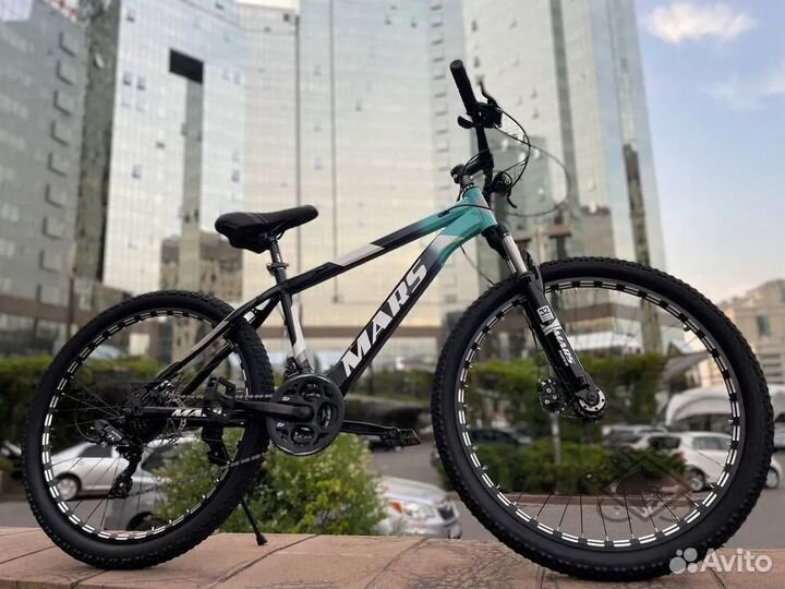 Совсем новый черный велик mars 26