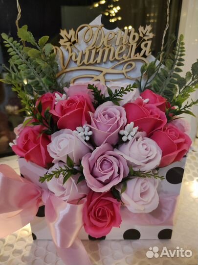 Букет цветов из мыла, подарок на любой случай