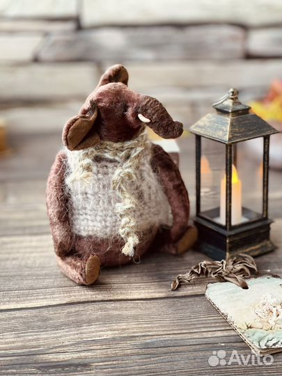 Слон тедди ручная работа