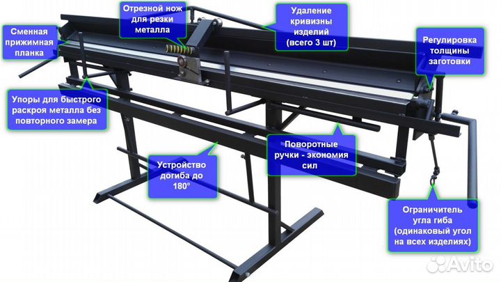 Листогиб с ножом от производителя от 1 до 3.5м