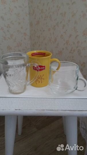 Посуда разная, крышки для чайников и пепельница