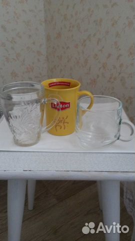 Посуда разная, крышки для чайников и пепельница