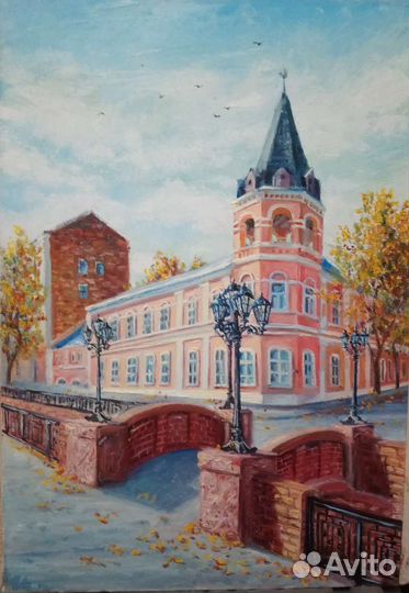 Картина маслом холст на подрамнике