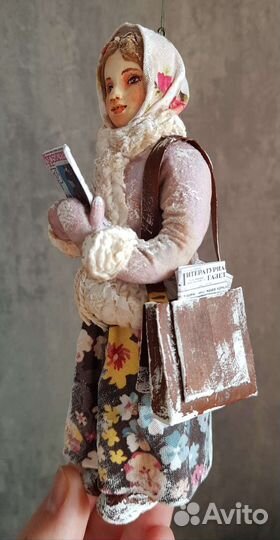 Ватная ёлочная игрушка 