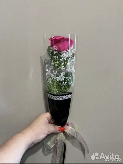 Роза из мыла Подарок к 8 марта