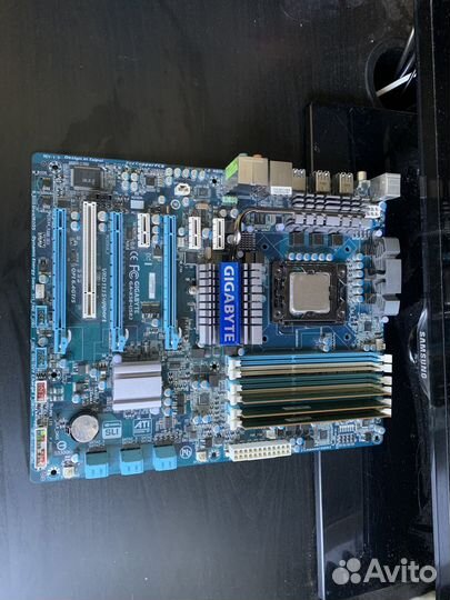 Комплект на сокете lga 1366 мать+Проц+Память