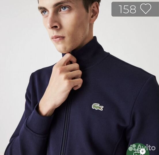 Флисовая толстовка на молнии Lacoste