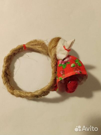 Куколка- оберег с косой. Ручной работы