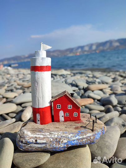 Дрифтвуд остров маяк домики декор