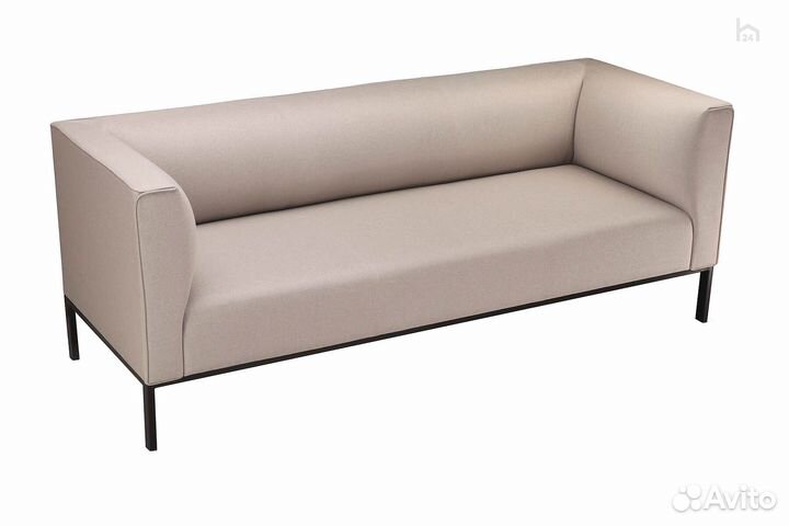 Прямой диван трехместный Эриче Комфорт Рогожка