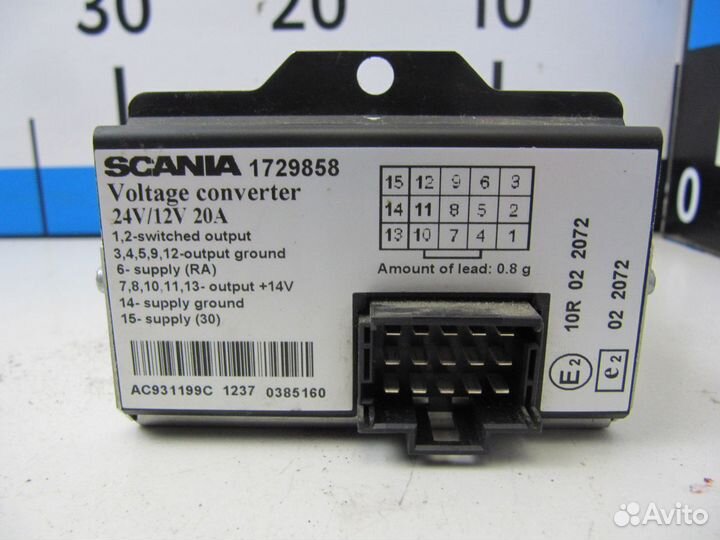 Пульт управления отопителем Scania P, G, R series