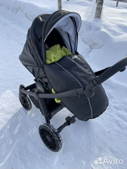 Коляска verdi sonic soft 3 в 1 чёрного цвета