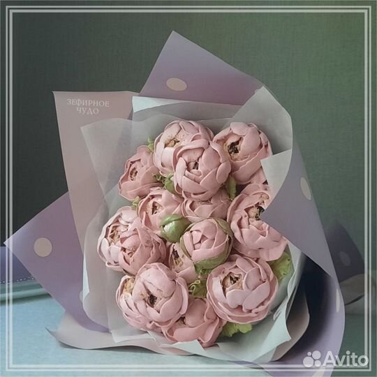 Зефирный букет/Сладкий букет из цветов одного вида