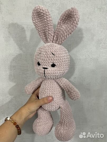 Зайчик вязаный, зайка