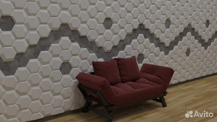 Гипсовая 3D панель 