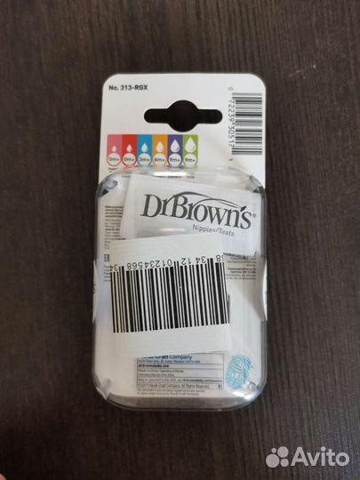 Dr. Brown's Соска Силиконовая с узким горлом Level