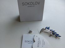 Брошь серебро 925 sokolov