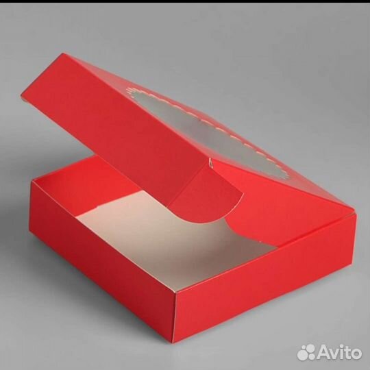 Коробки сборные с окном. 9 штук