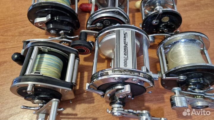 Мультипликаторные катушки Olympic,Penn,Ryobi,Shima