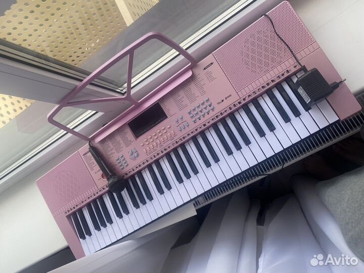 Детский синтезатор с микрофоном