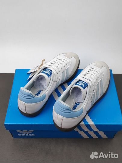 Adidas originals samba og white blue