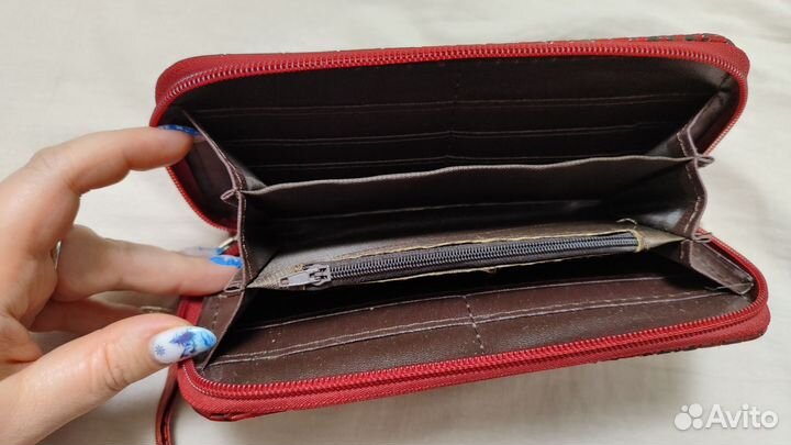 Кошелек женский красный новый