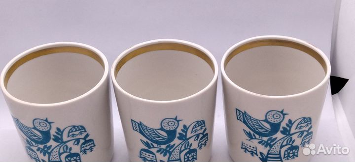 Детские бокалы 250 мл. 3 шт одним лотом чайка крас