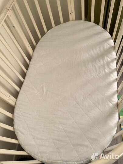 Детская кроватка круглая овальная