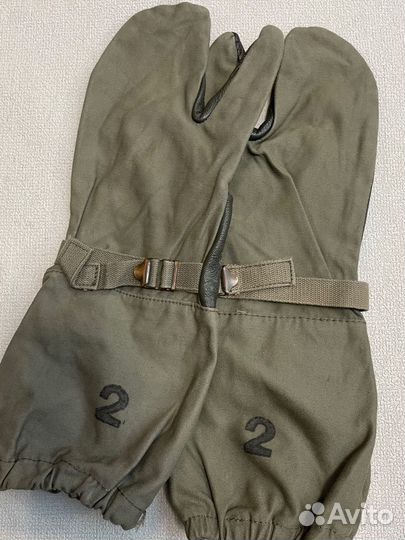 Рукавицы Германия кожа хлопок